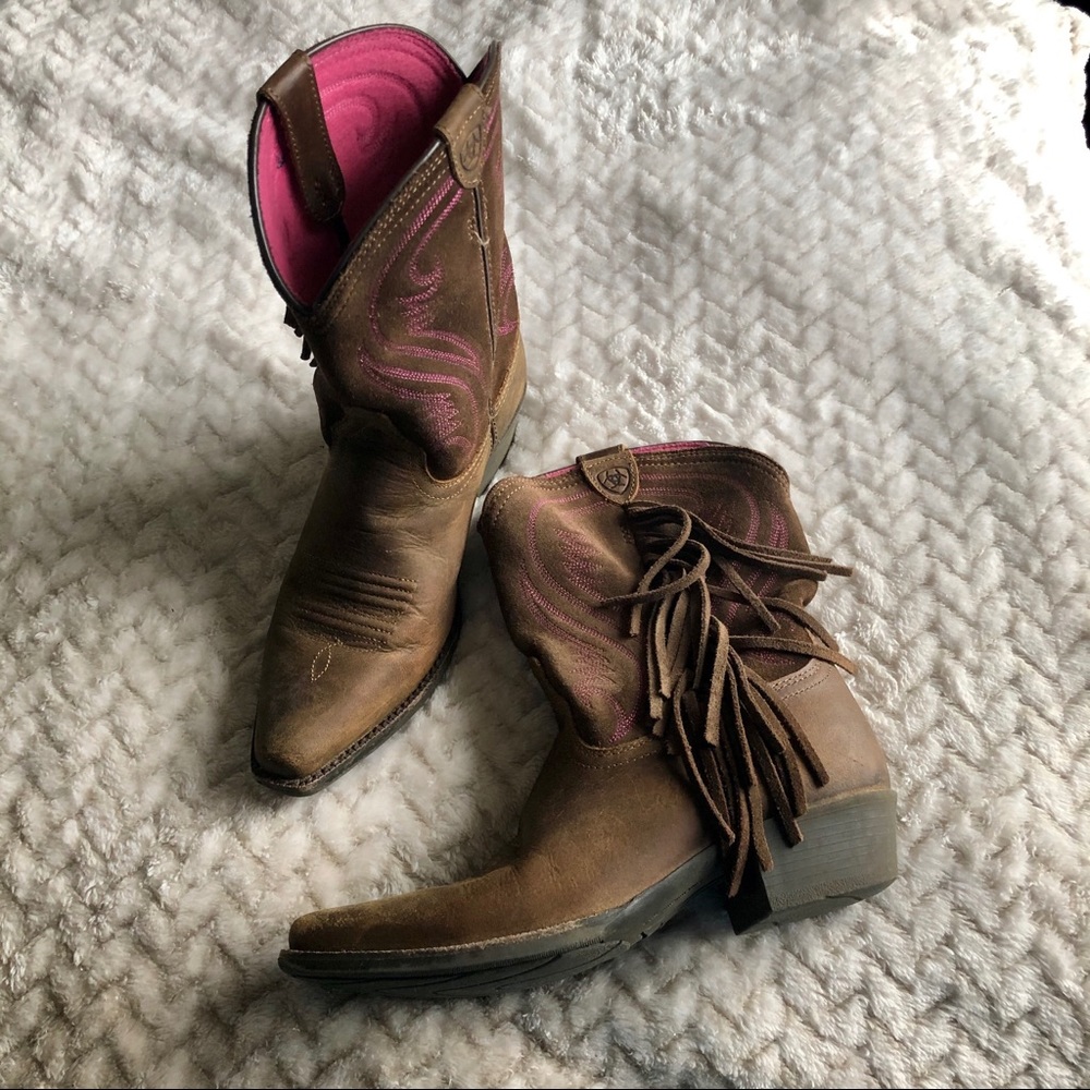 Ariat Fancy Western Fringe Cowboy Boots